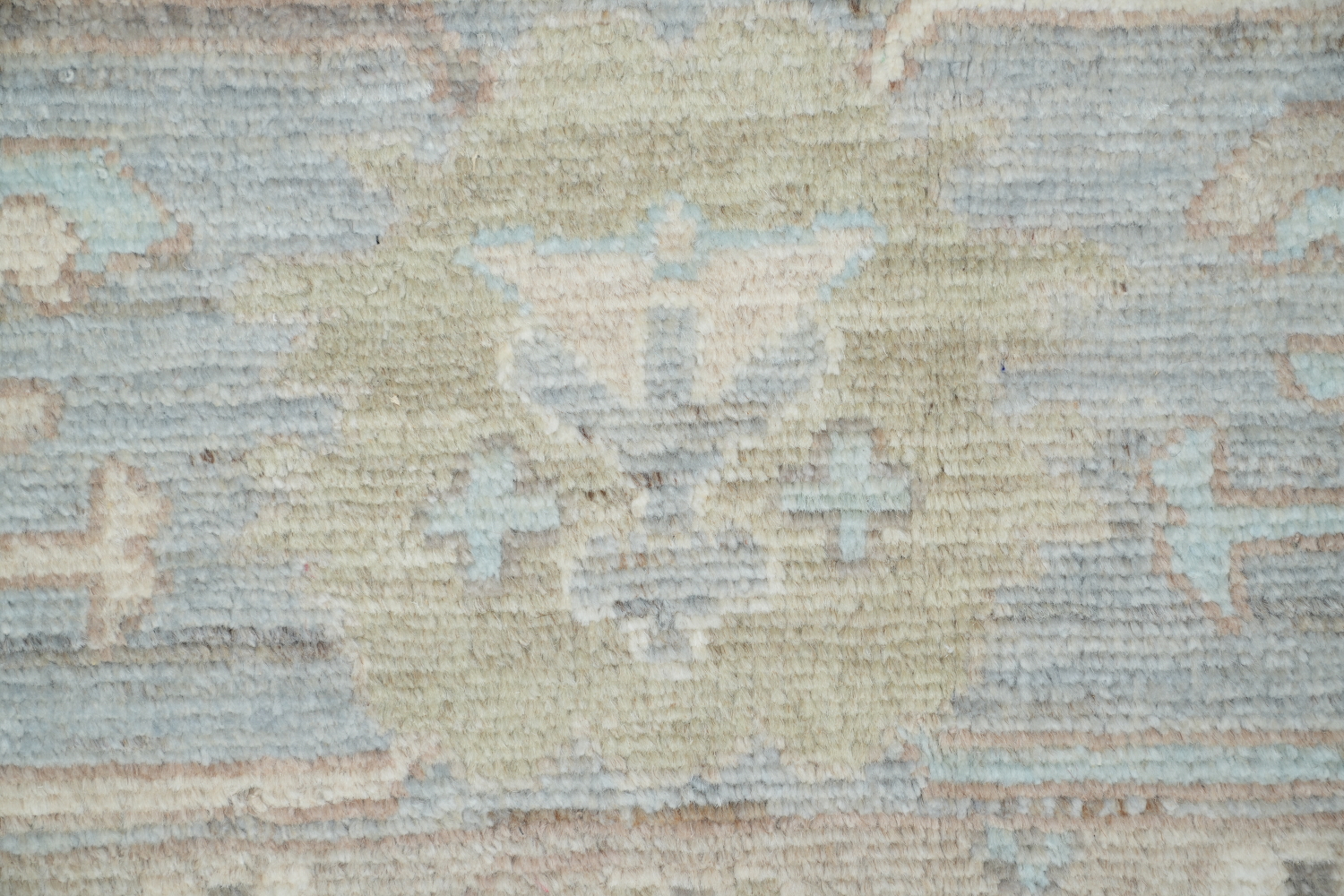 Vegetable Dye Pastel Color Oushak Turkish Area Rug 9x12