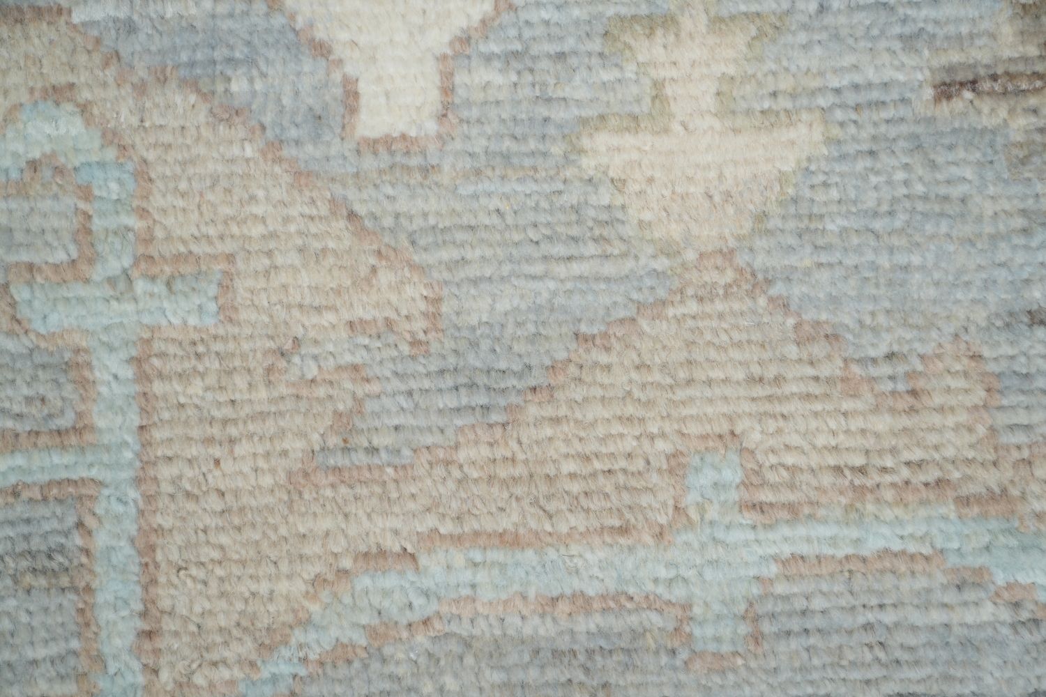 Vegetable Dye Pastel Color Oushak Turkish Area Rug 9x12