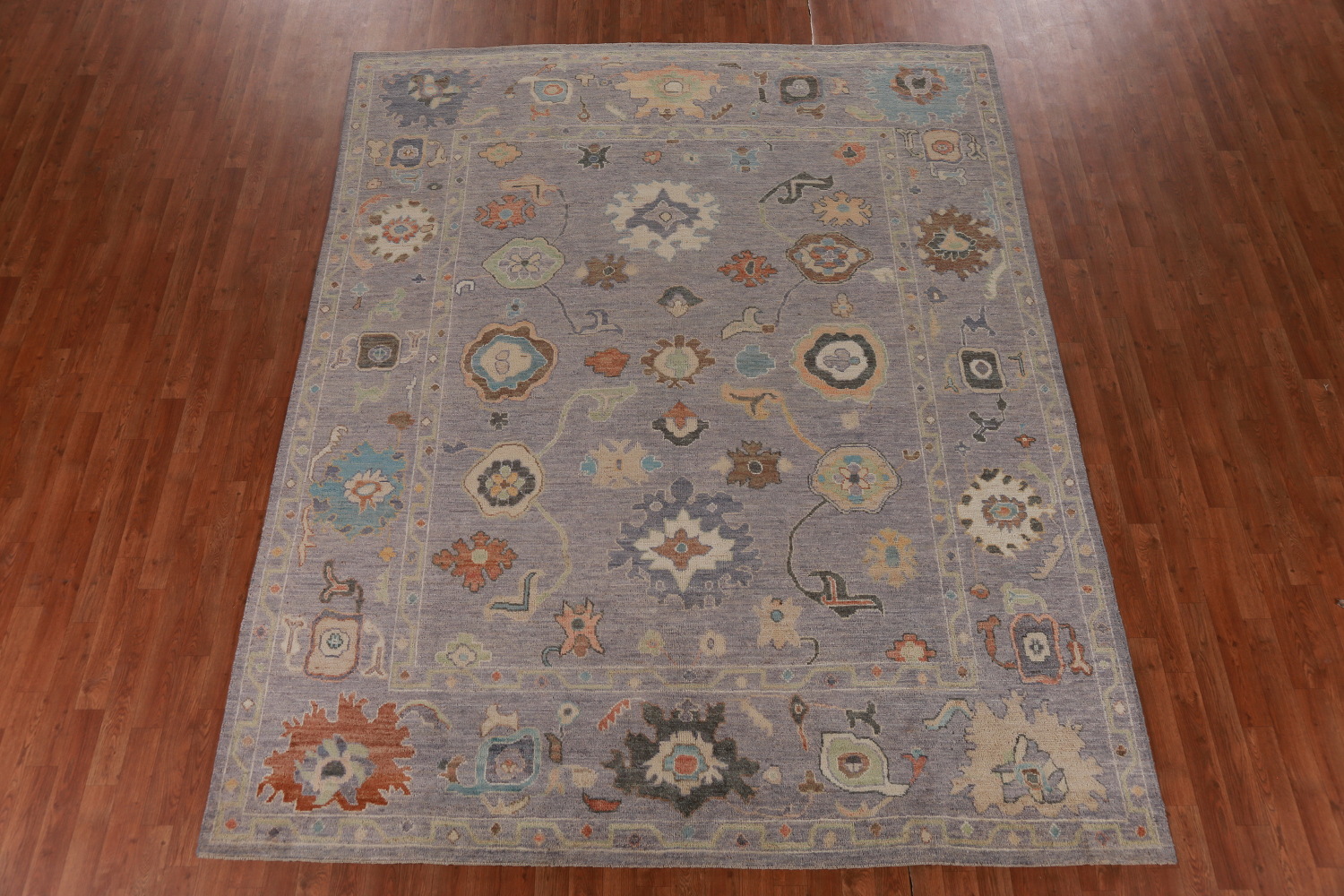 All-Over Floral Oushak Vegetable Dye Area Rug 8x10