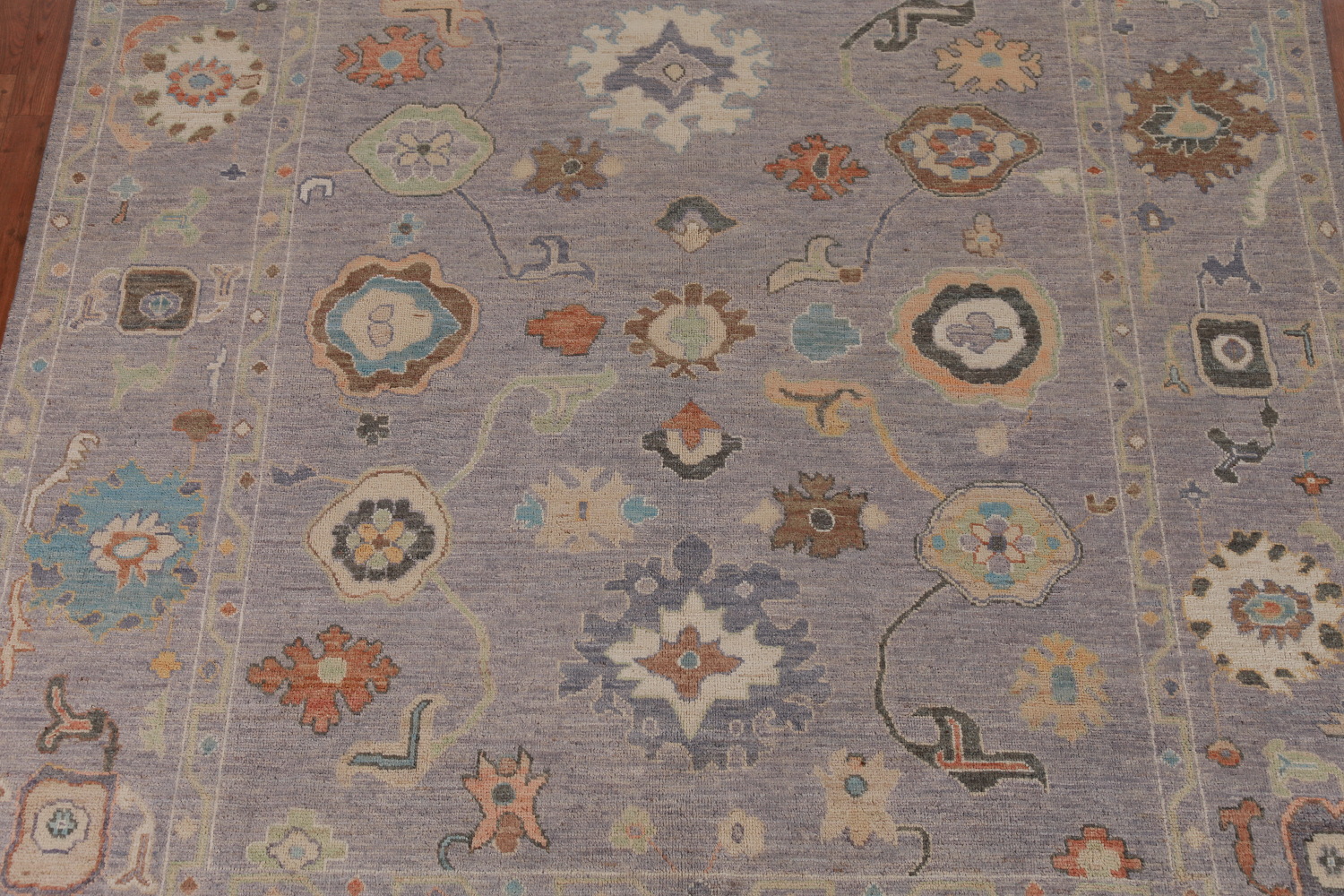 All-Over Floral Oushak Vegetable Dye Area Rug 8x10