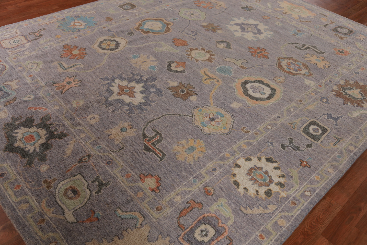 All-Over Floral Oushak Vegetable Dye Area Rug 8x10