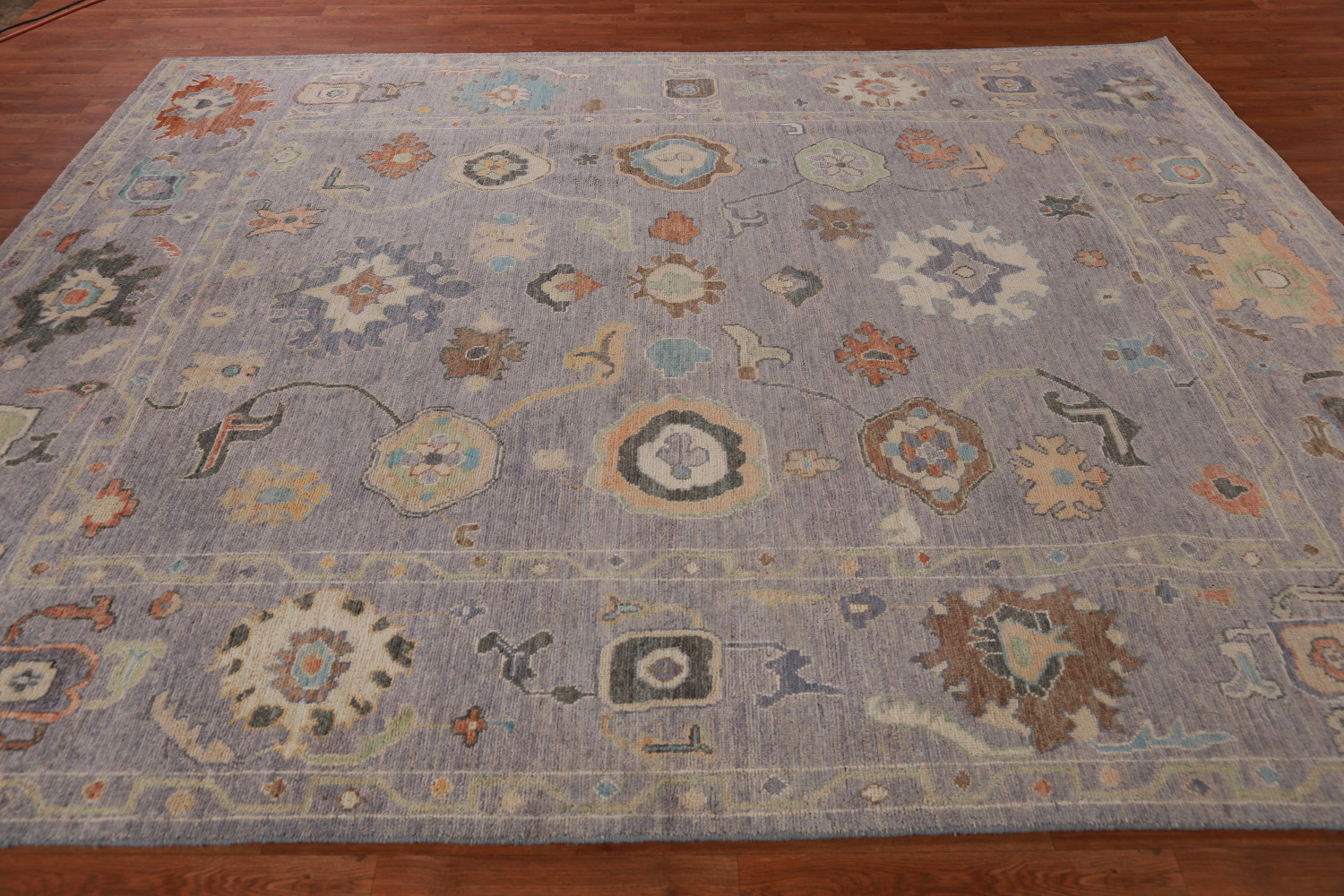 All-Over Floral Oushak Vegetable Dye Area Rug 8x10