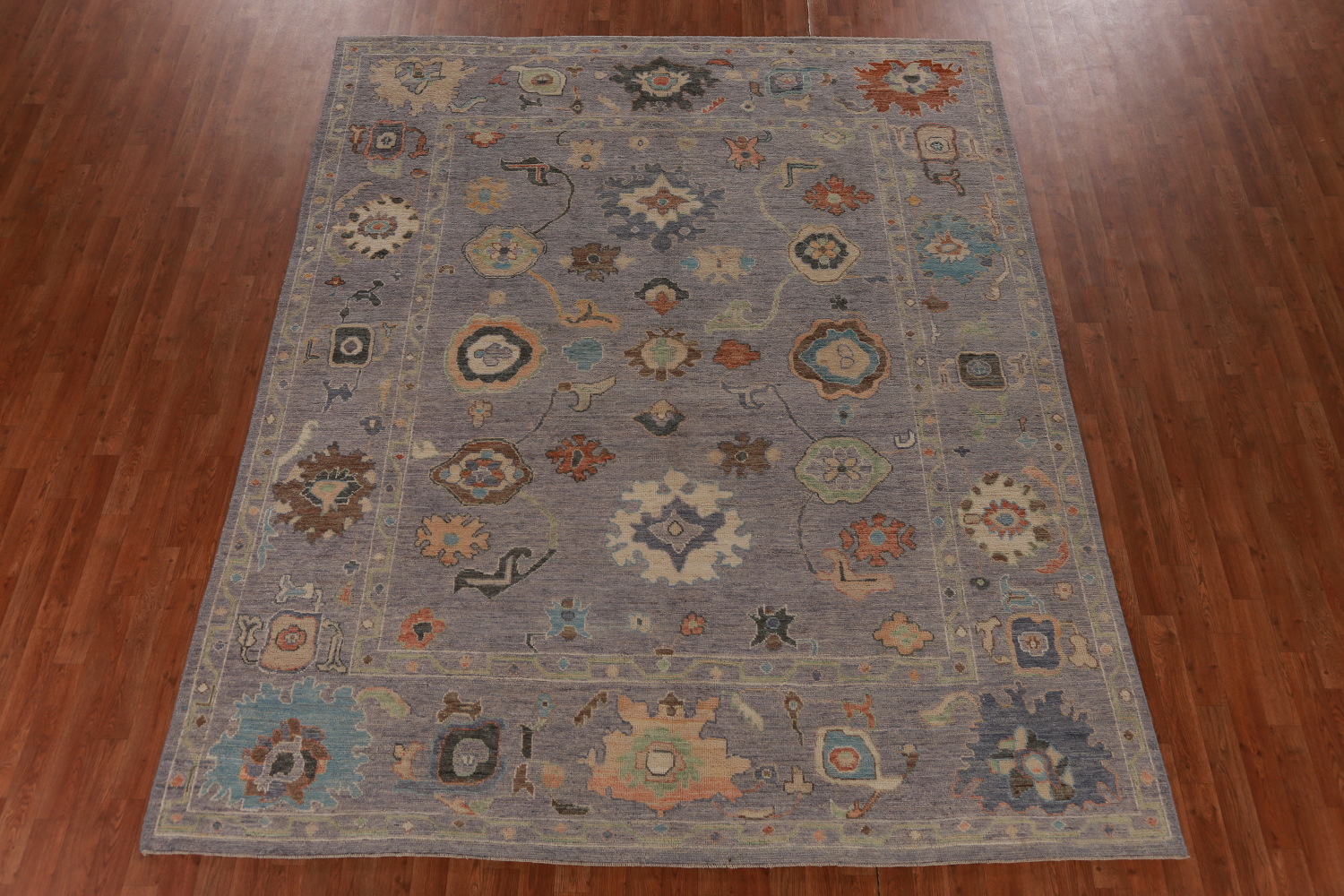 All-Over Floral Oushak Vegetable Dye Area Rug 8x10
