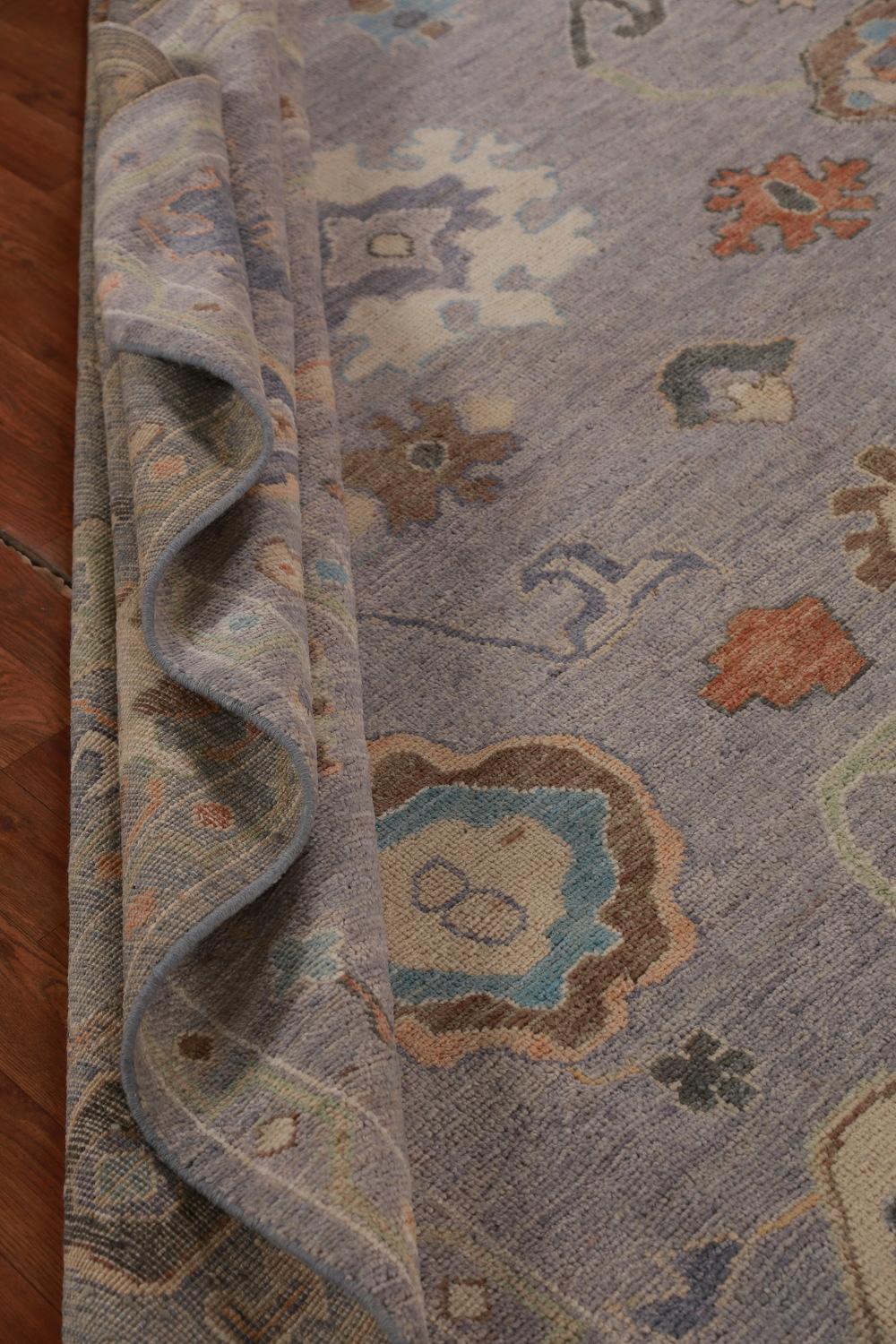 All-Over Floral Oushak Vegetable Dye Area Rug 8x10