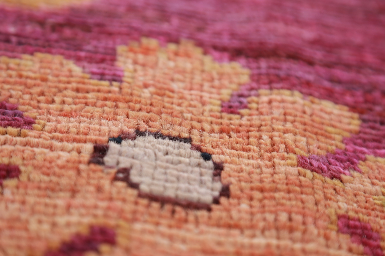 Vegetable Dye Floral Oushak Turkish Area Rug 8x10