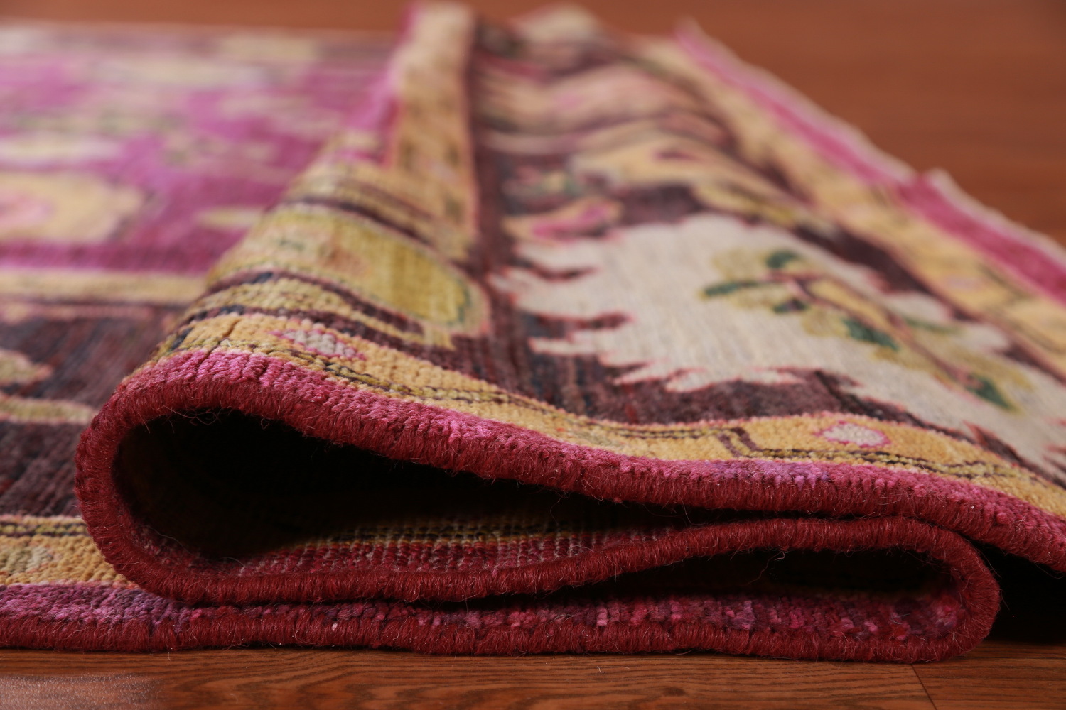 Vegetable Dye Floral Oushak Turkish Area Rug 8x10
