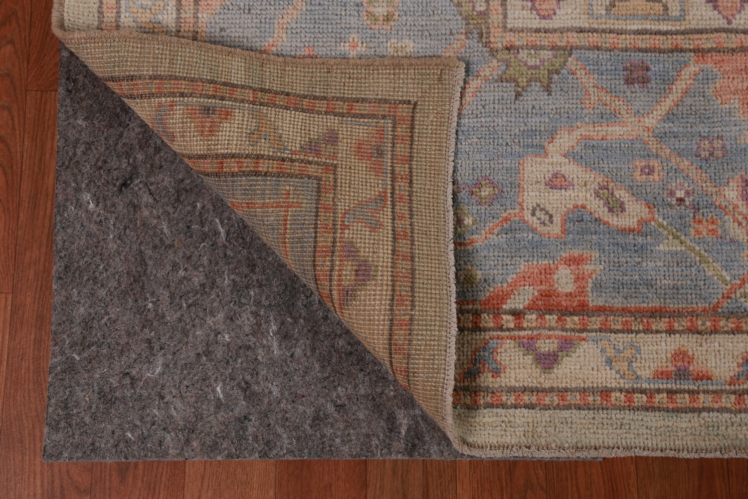 Vegetable Dye Wool Oushak Turkish Area Rug 9x12