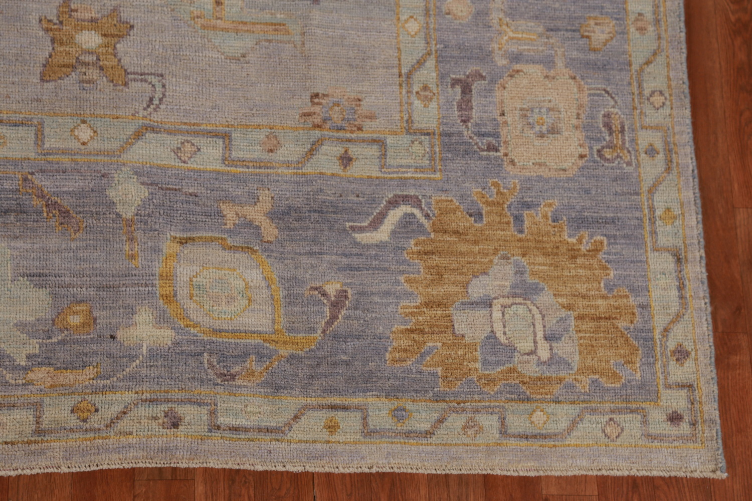 Vegetable Dye Wool Oushak Turkish Area Rug 8x11