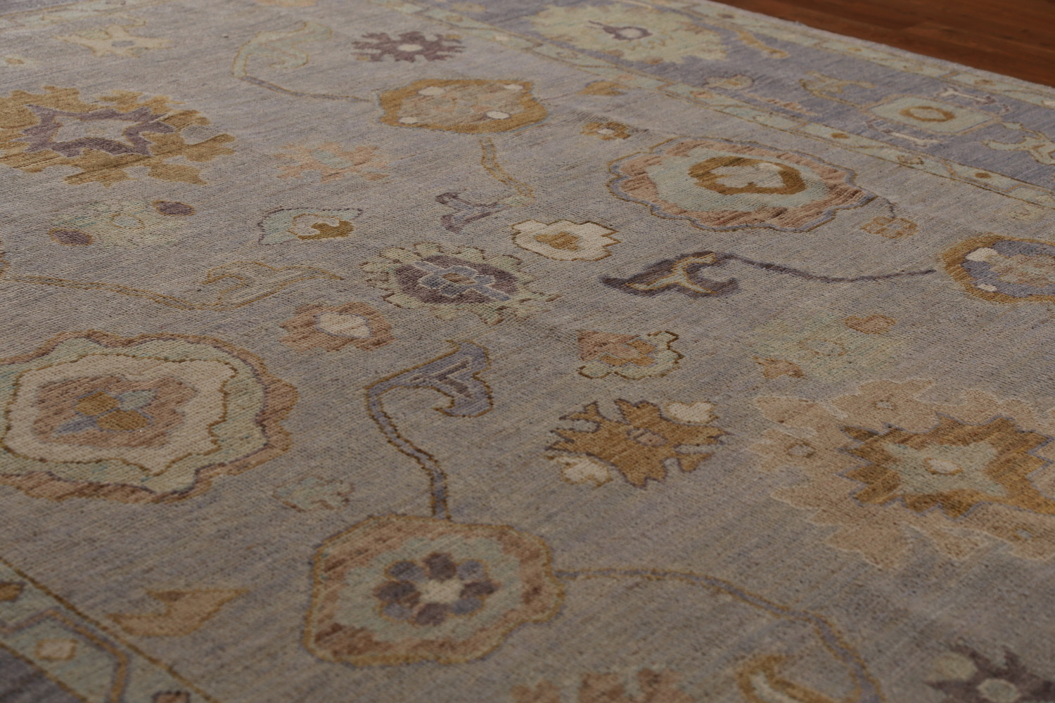 Vegetable Dye Wool Oushak Turkish Area Rug 8x11