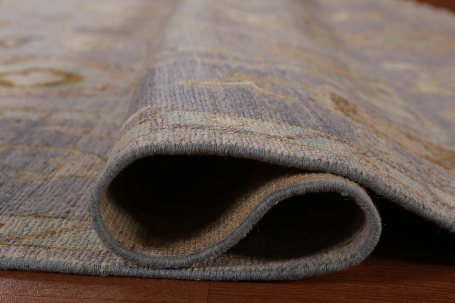 Vegetable Dye Wool Oushak Turkish Area Rug 8x11