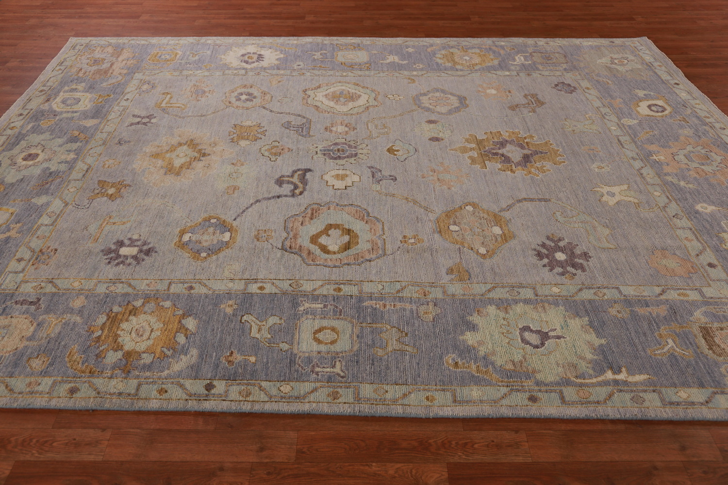 Vegetable Dye Wool Oushak Turkish Area Rug 8x11