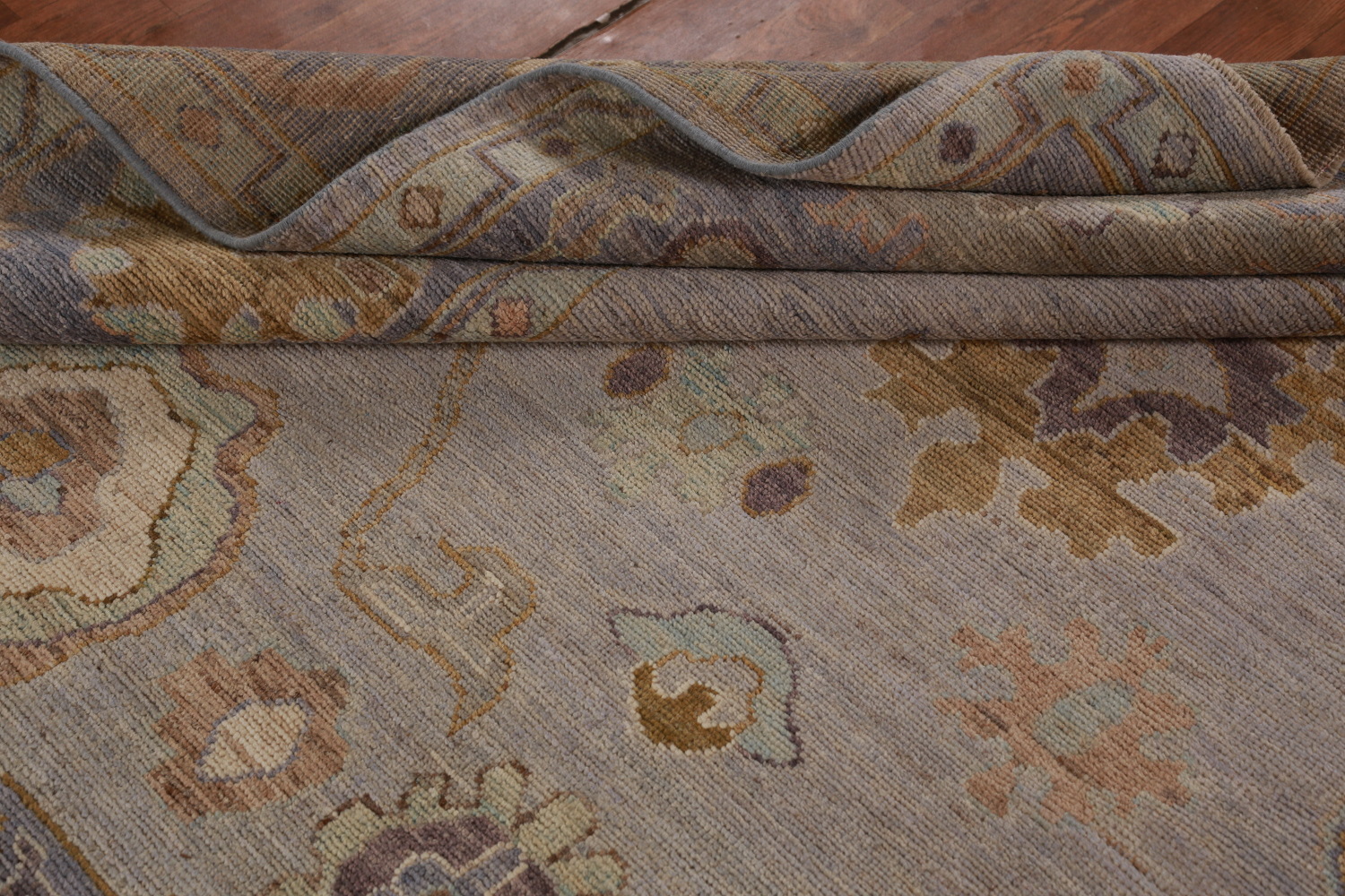 Vegetable Dye Wool Oushak Turkish Area Rug 8x11