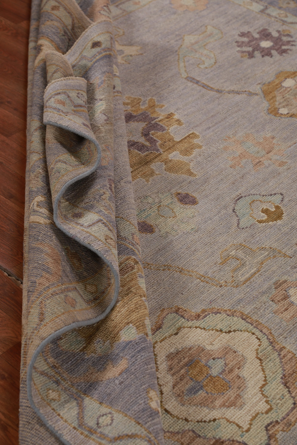 Vegetable Dye Wool Oushak Turkish Area Rug 8x11