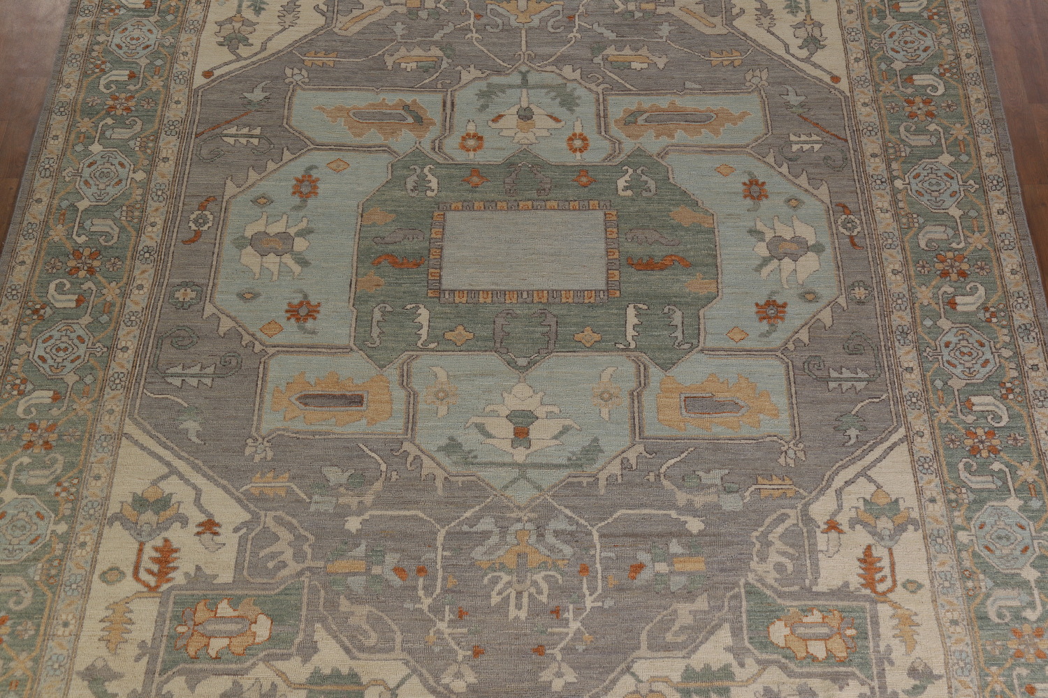 Vegetable Dye Oushak Turkish Large Rug 10x14