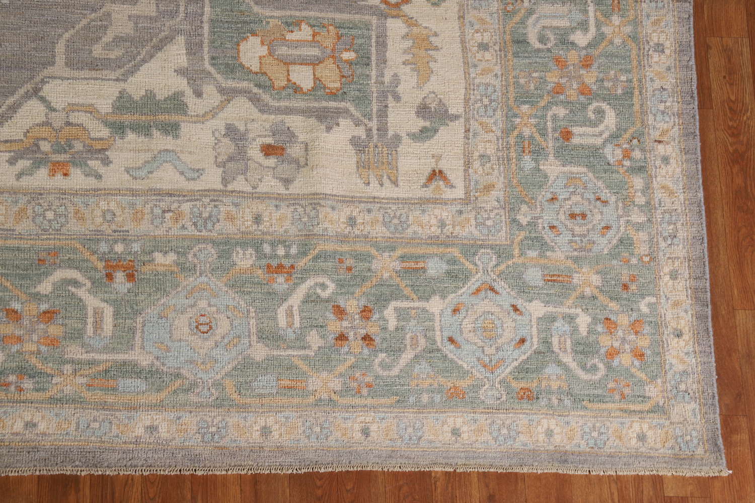 Vegetable Dye Oushak Turkish Large Rug 10x14