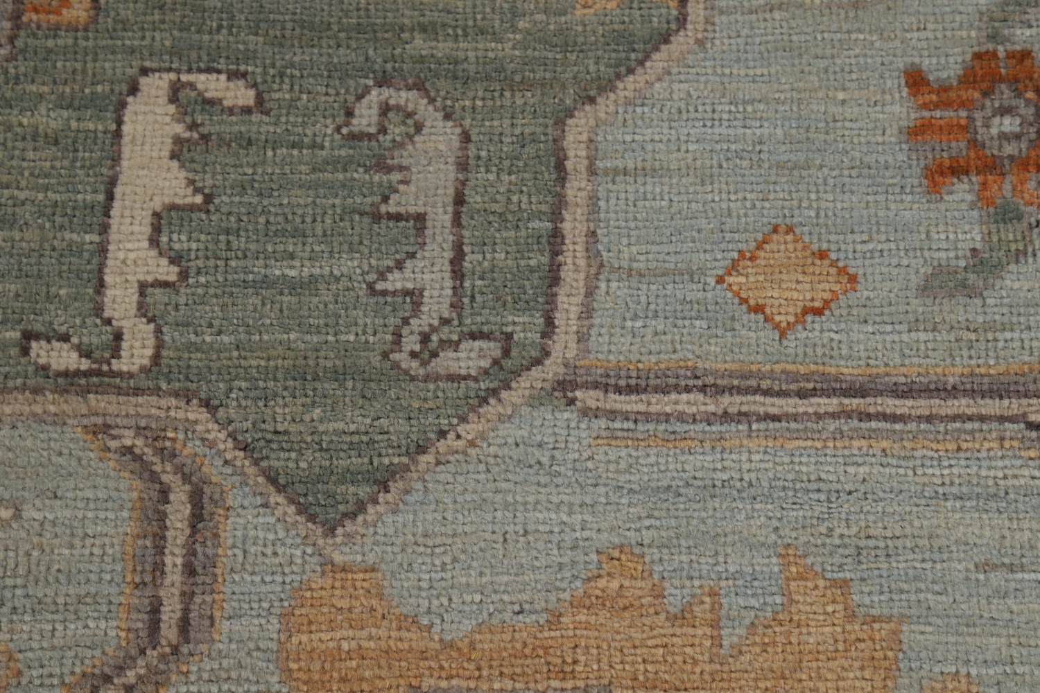 Vegetable Dye Oushak Turkish Large Rug 10x14