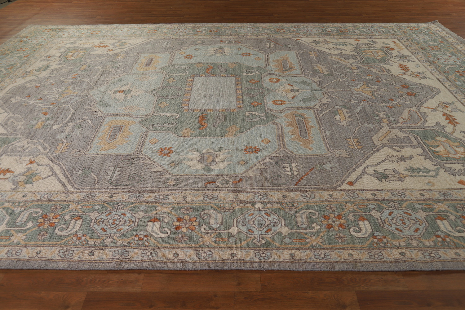 Vegetable Dye Oushak Turkish Large Rug 10x14