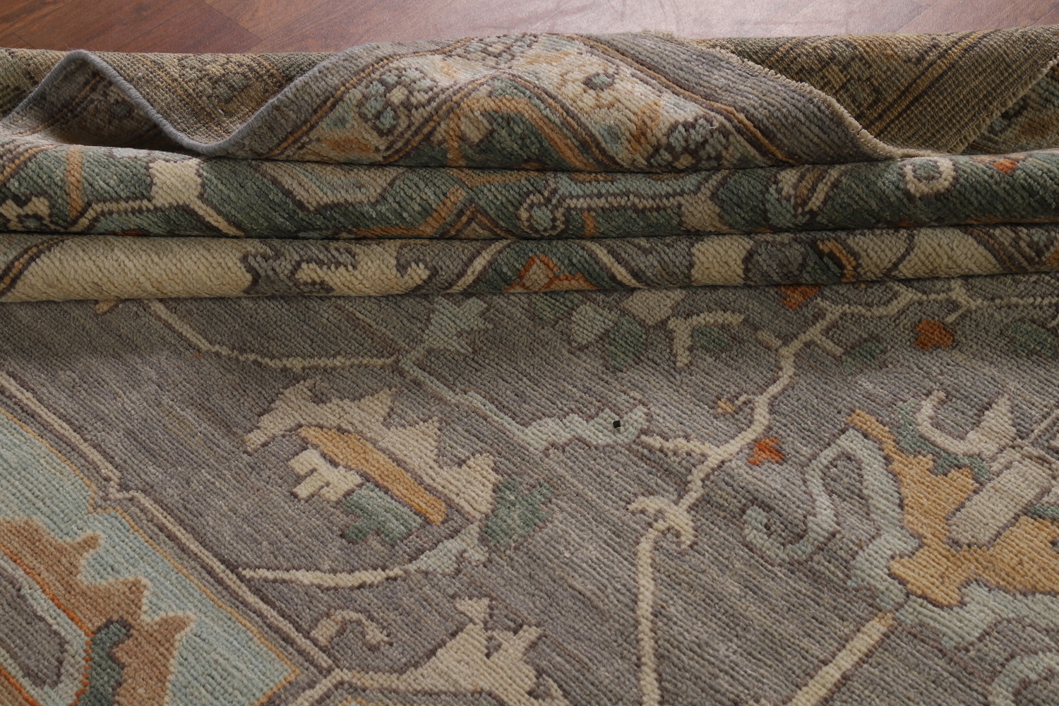 Vegetable Dye Oushak Turkish Large Rug 10x14
