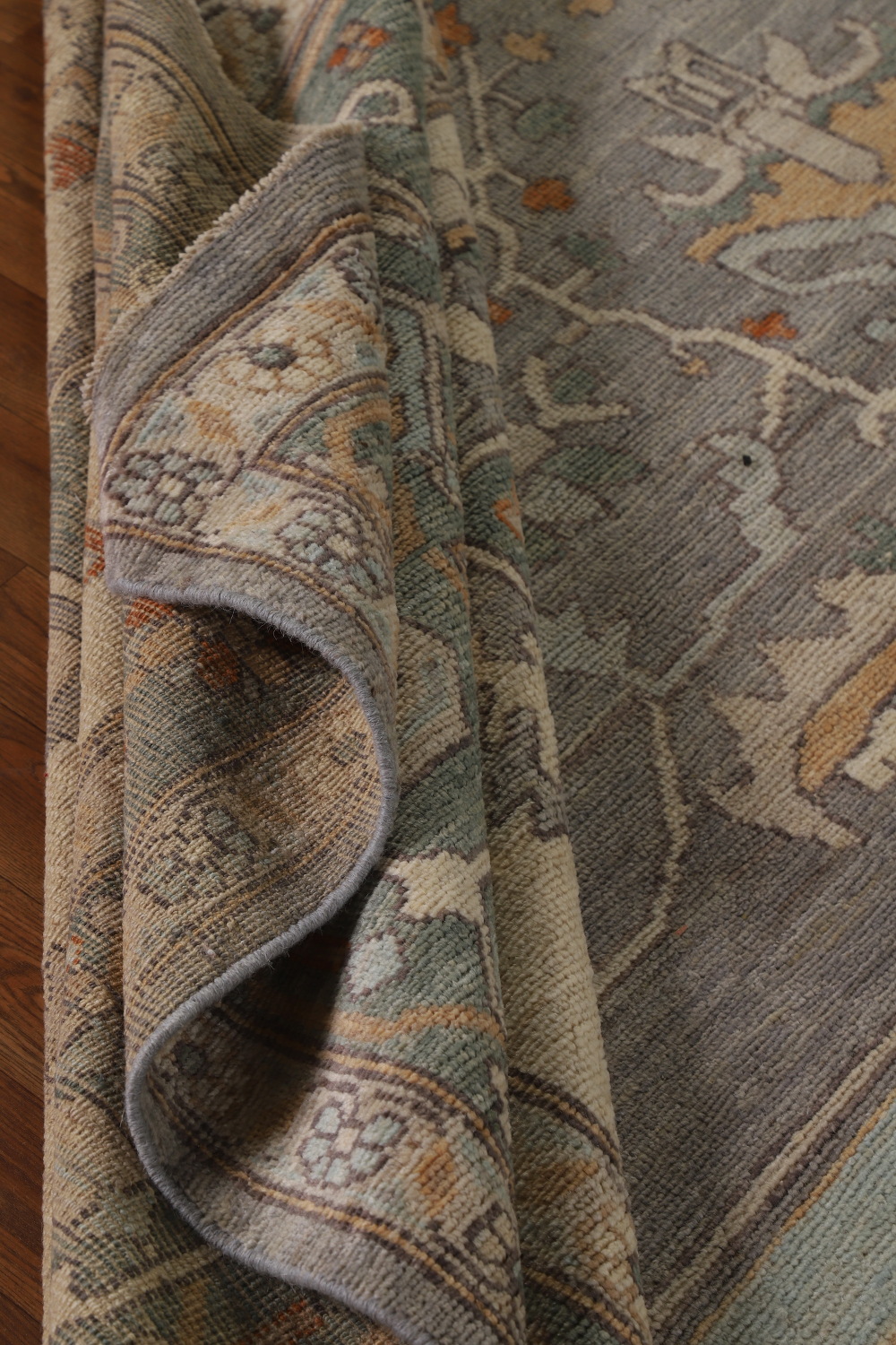 Vegetable Dye Oushak Turkish Large Rug 10x14