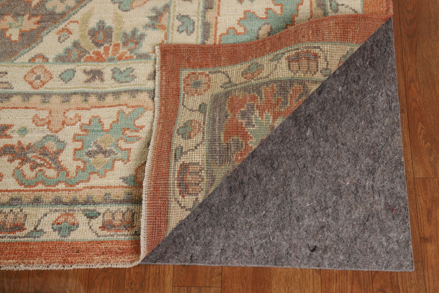 Handmade Orange Oushak Vegetable Dye Area Rug 8x10
