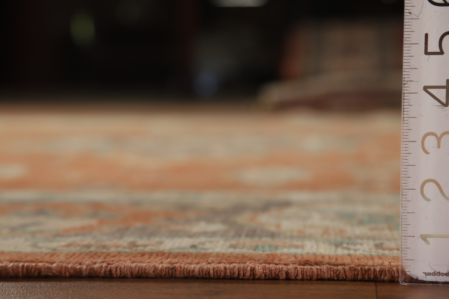 Handmade Orange Oushak Vegetable Dye Area Rug 8x10