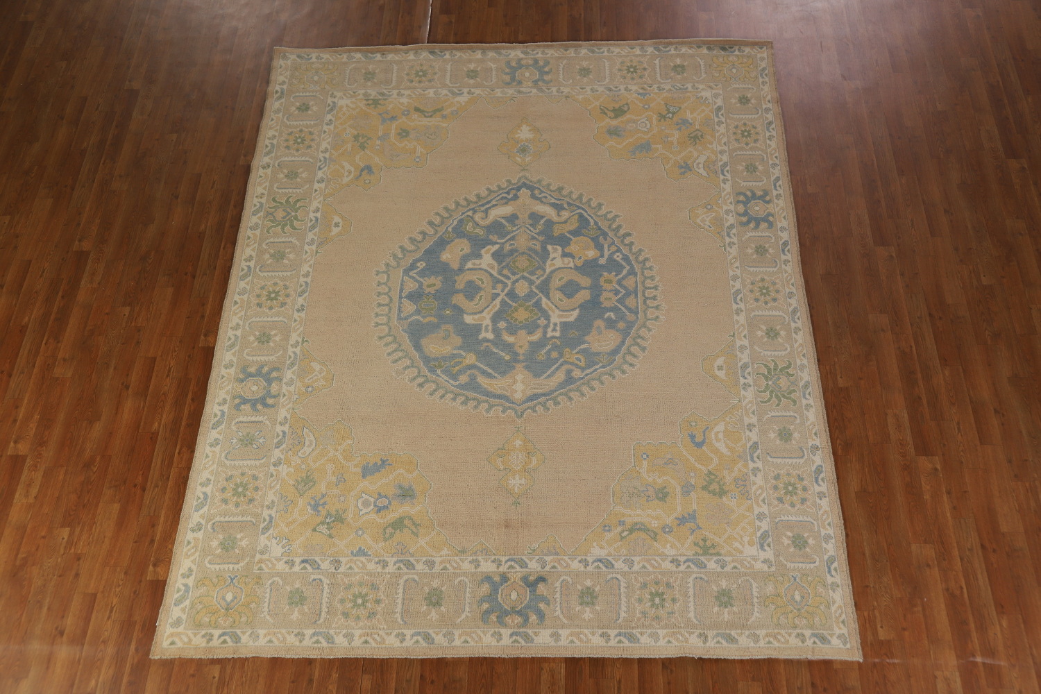 Vegetable Dye Wool Oushak Turkish Area Rug 8x10