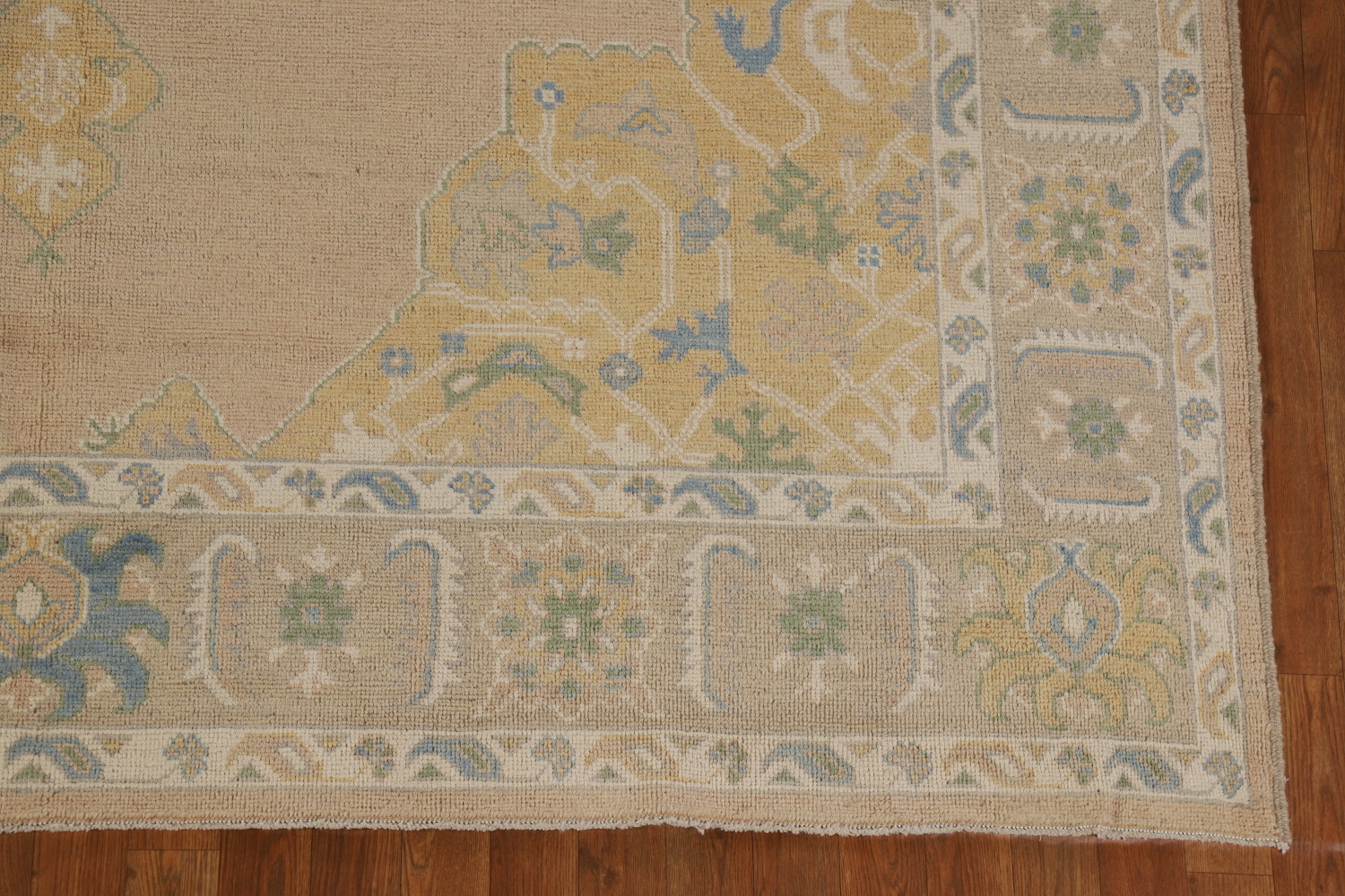 Vegetable Dye Wool Oushak Turkish Area Rug 8x10