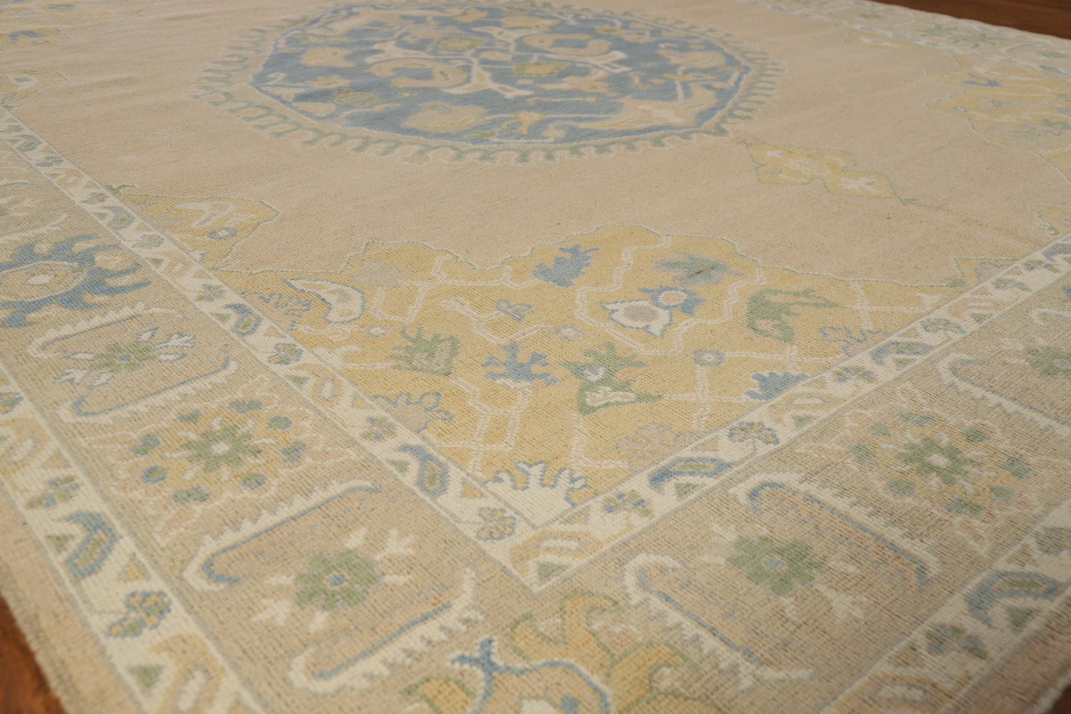 Vegetable Dye Wool Oushak Turkish Area Rug 8x10