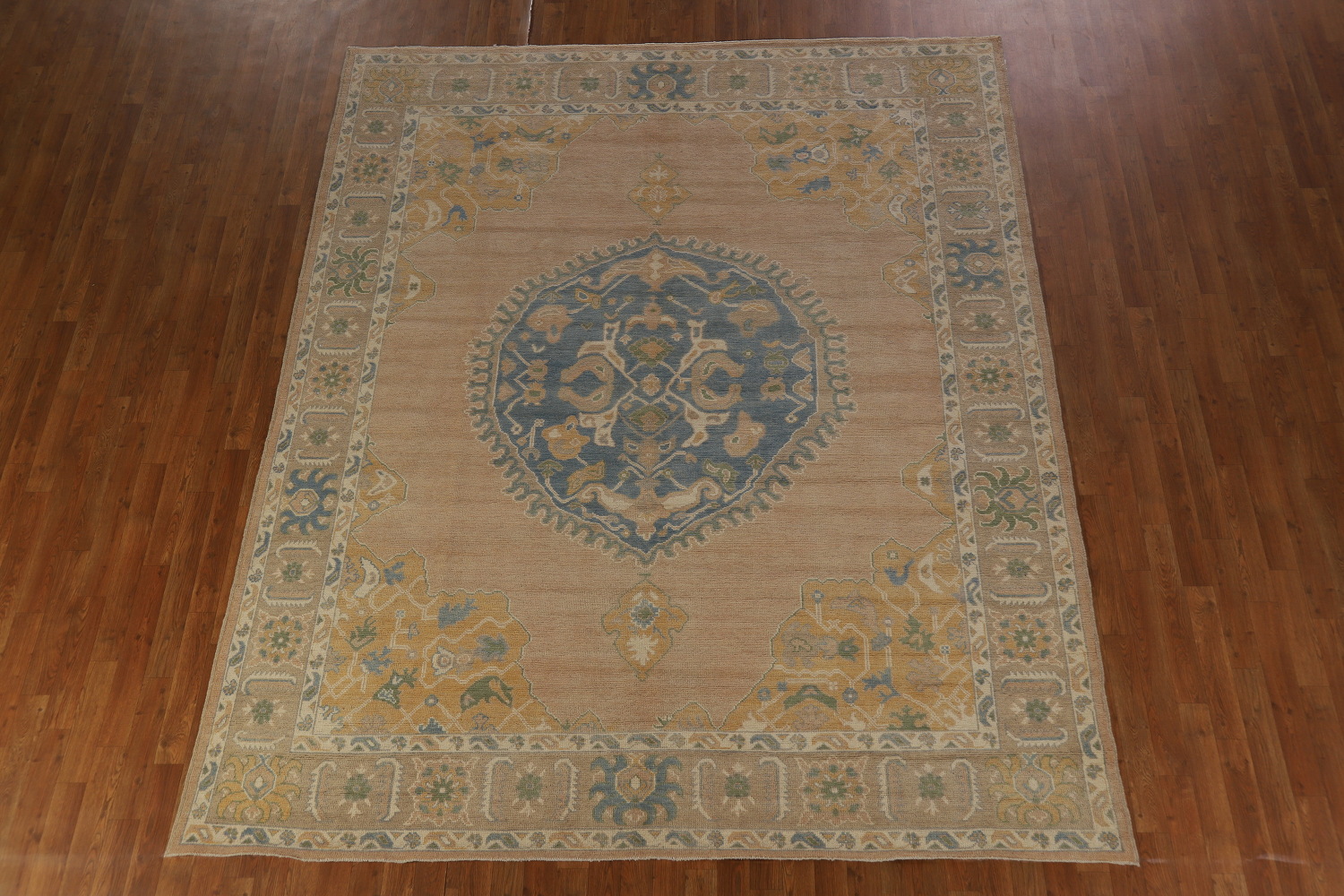 Vegetable Dye Wool Oushak Turkish Area Rug 8x10