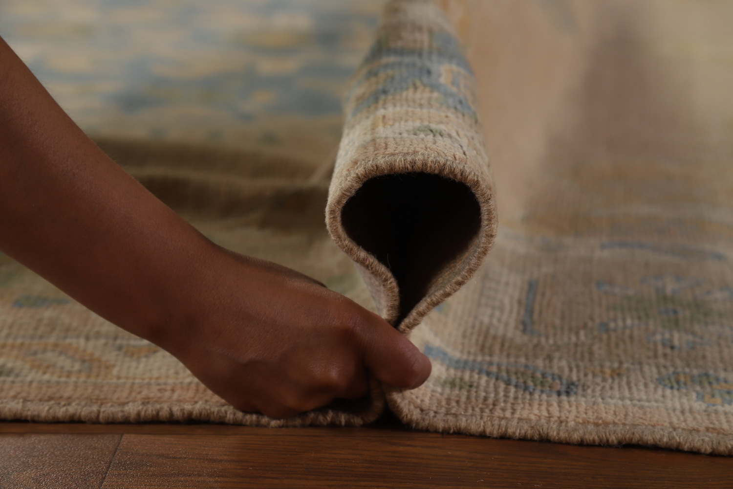 Vegetable Dye Wool Oushak Turkish Area Rug 8x10
