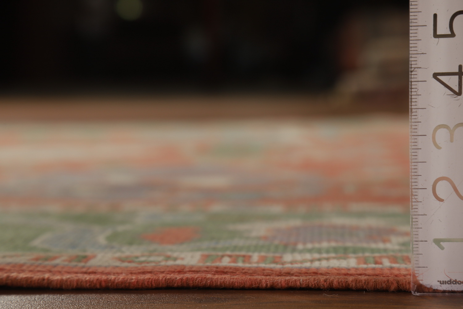Vegetable Dye Floral Oushak Turkish Area Rug 6x9