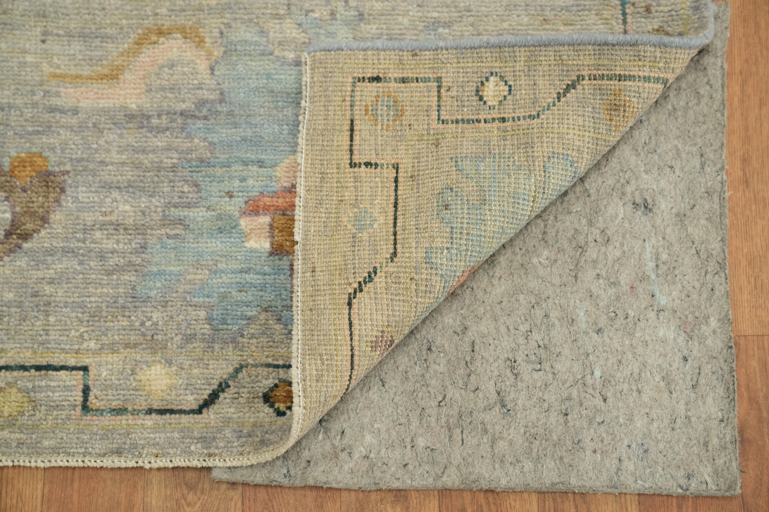 Elegant Pastel Floral Pattern Traditional Oushak Turkish Rug for Living Room 8x10 ft