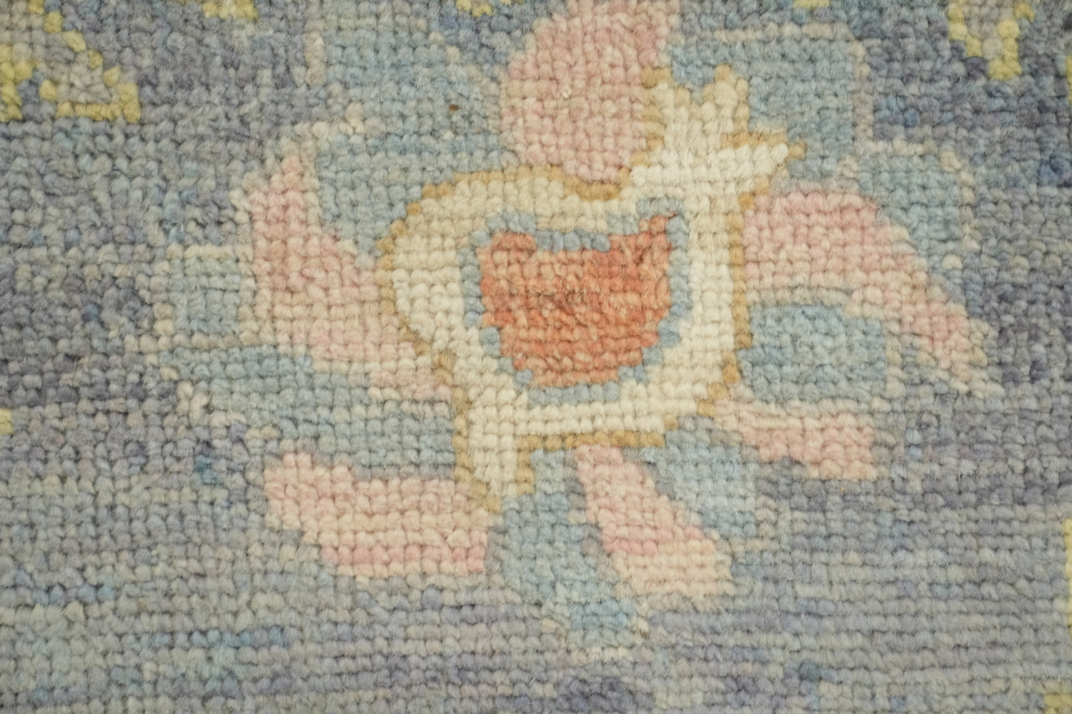 Elegant Pastel Floral Pattern Traditional Oushak Turkish Rug for Living Room 8x10 ft