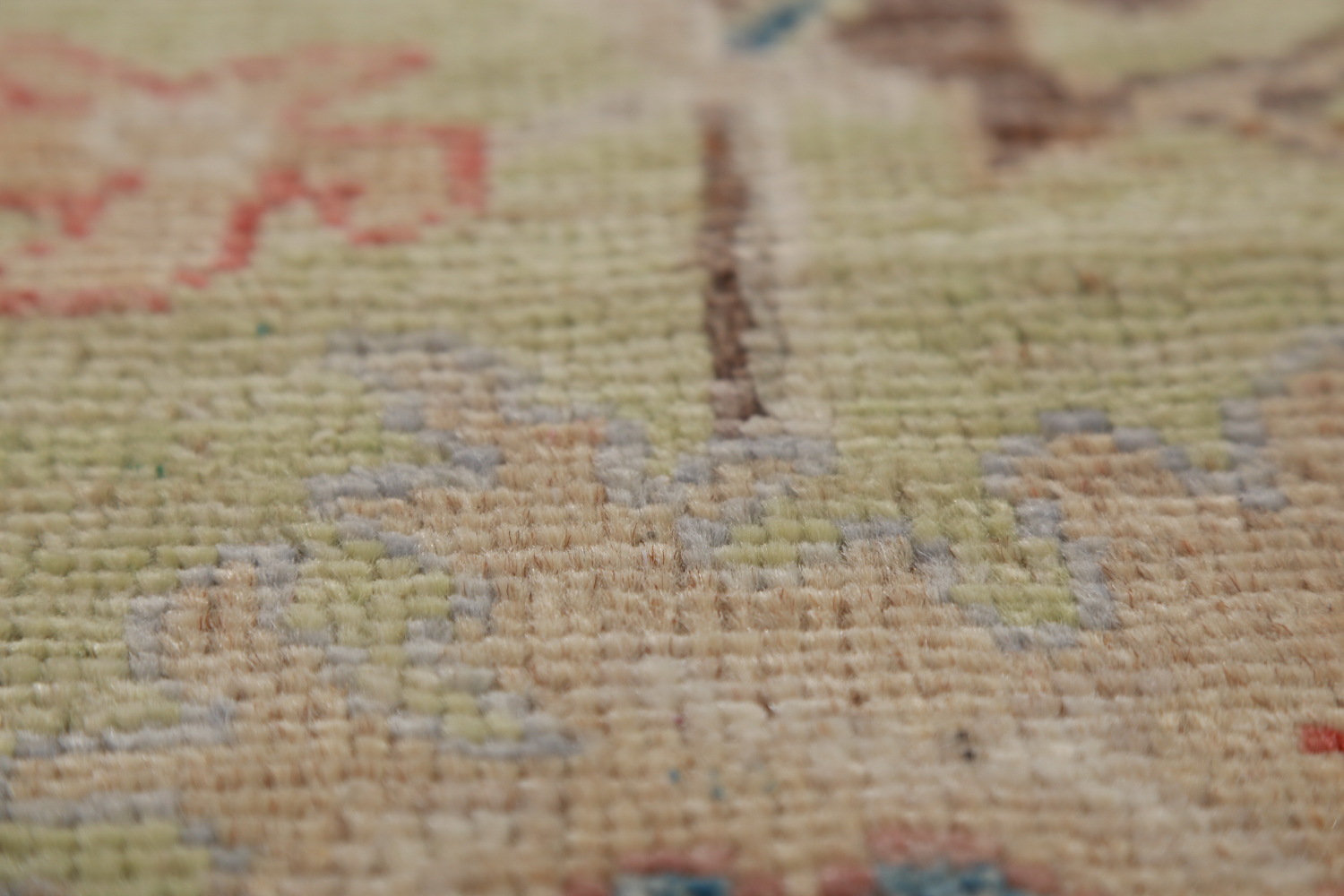 Vegetable Dye Blue Oushak Turkish Area Rug 6x9