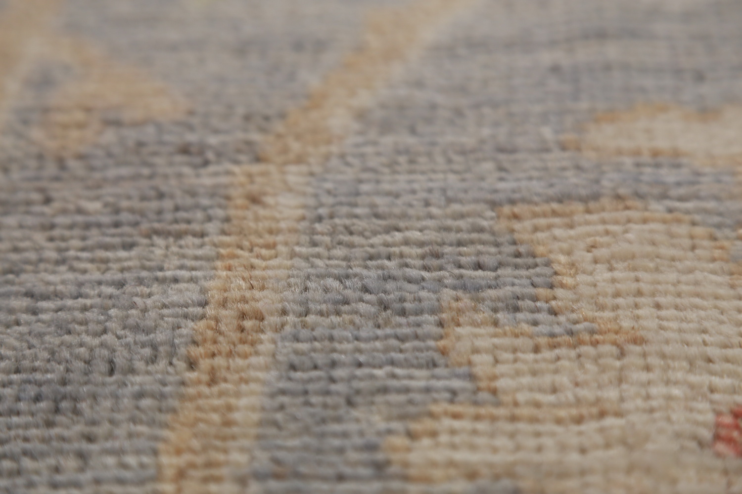 Vegetable Dye Blue Oushak Turkish Area Rug 6x9