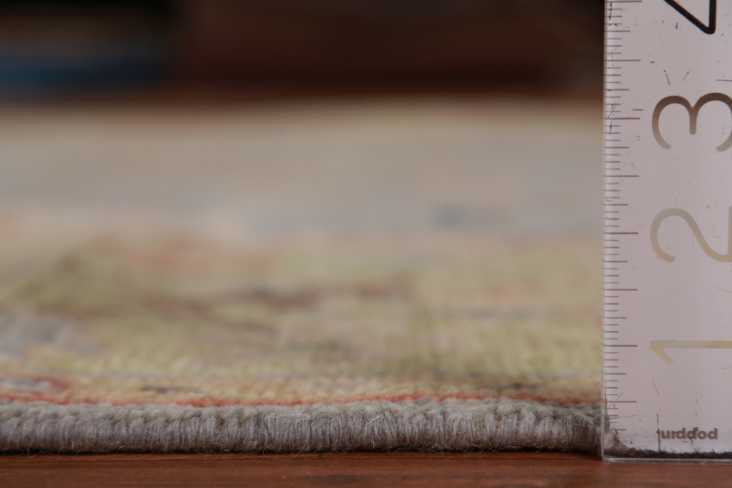 Vegetable Dye Blue Oushak Turkish Area Rug 6x9