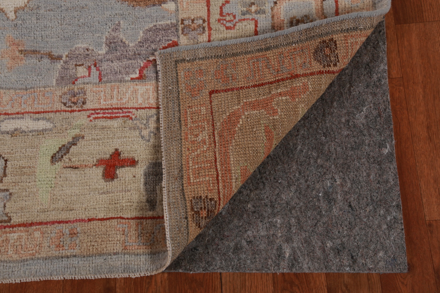 Vegetable Dye Blue Oushak Turkish Area Rug 6x9