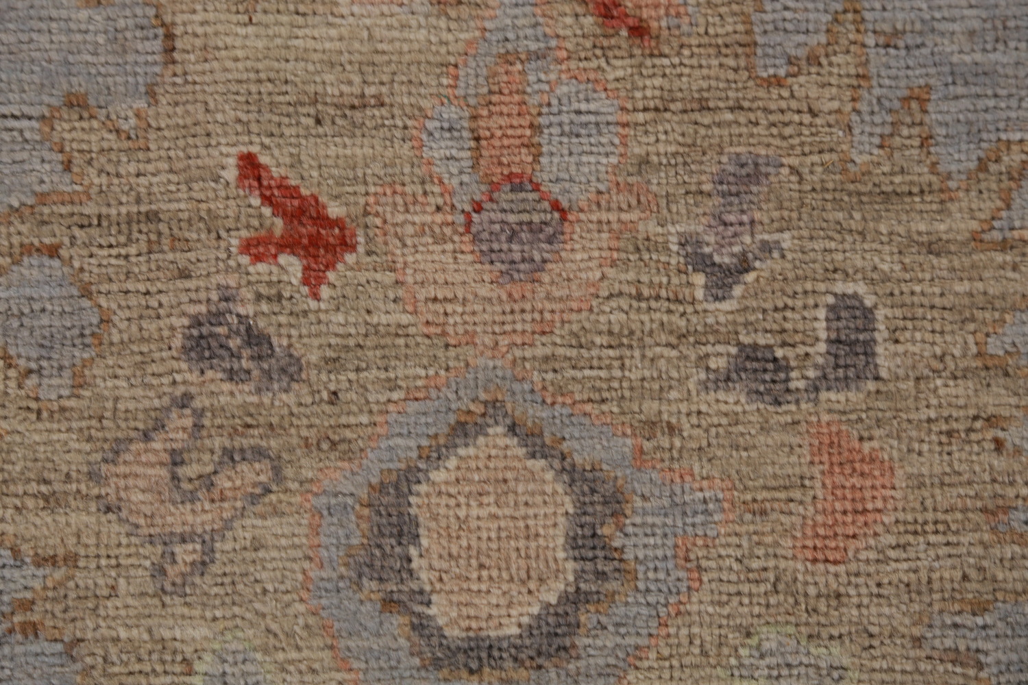 Vegetable Dye Blue Oushak Turkish Area Rug 6x9