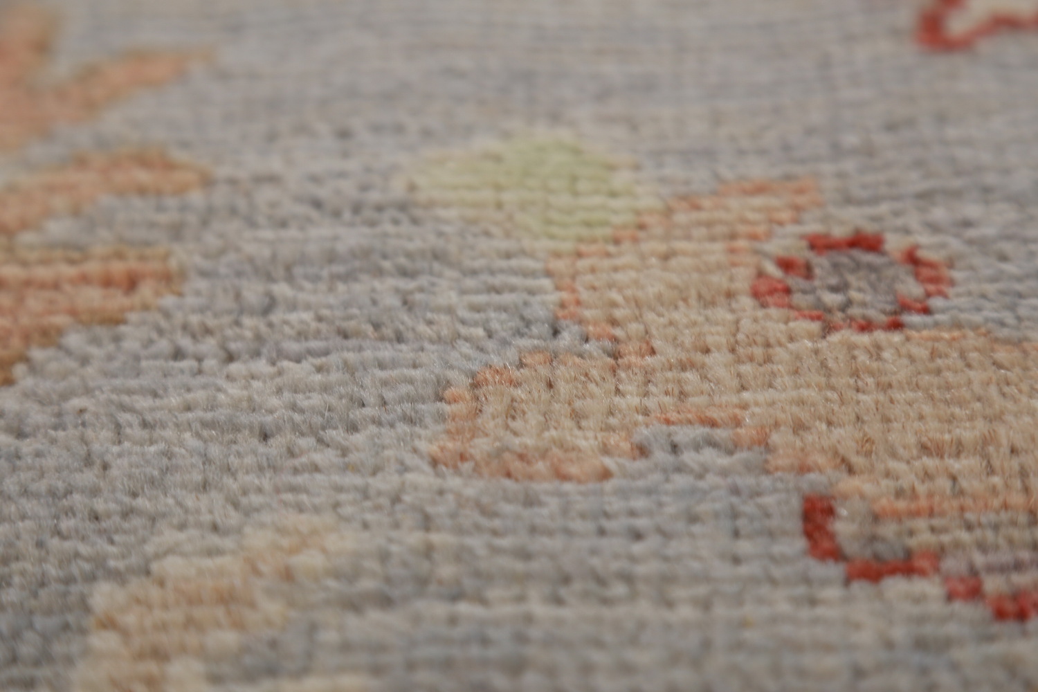 Vegetable Dye Blue Oushak Turkish Area Rug 6x9