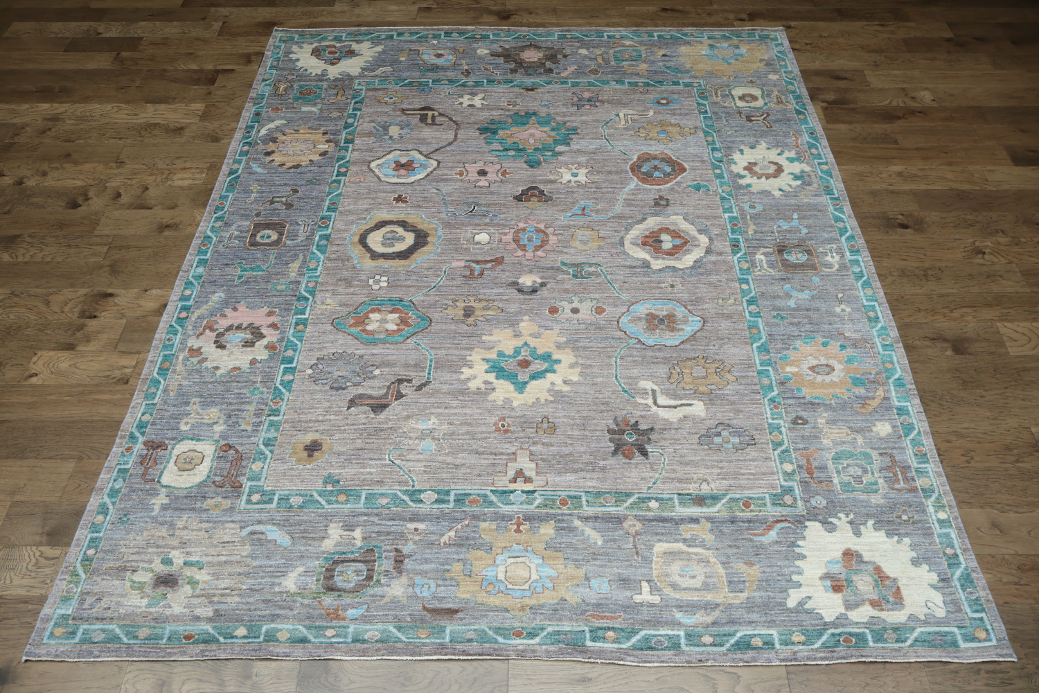 Vegetable Dye Oushak Turkish Area Rug 9x12