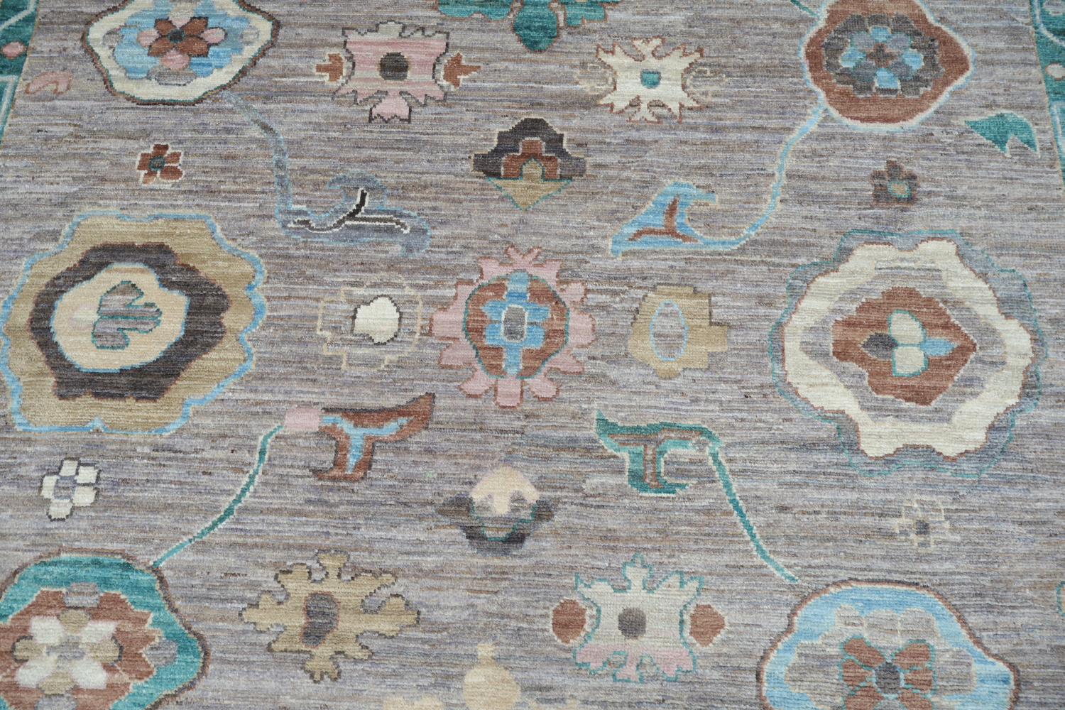 Vegetable Dye Oushak Turkish Area Rug 9x12