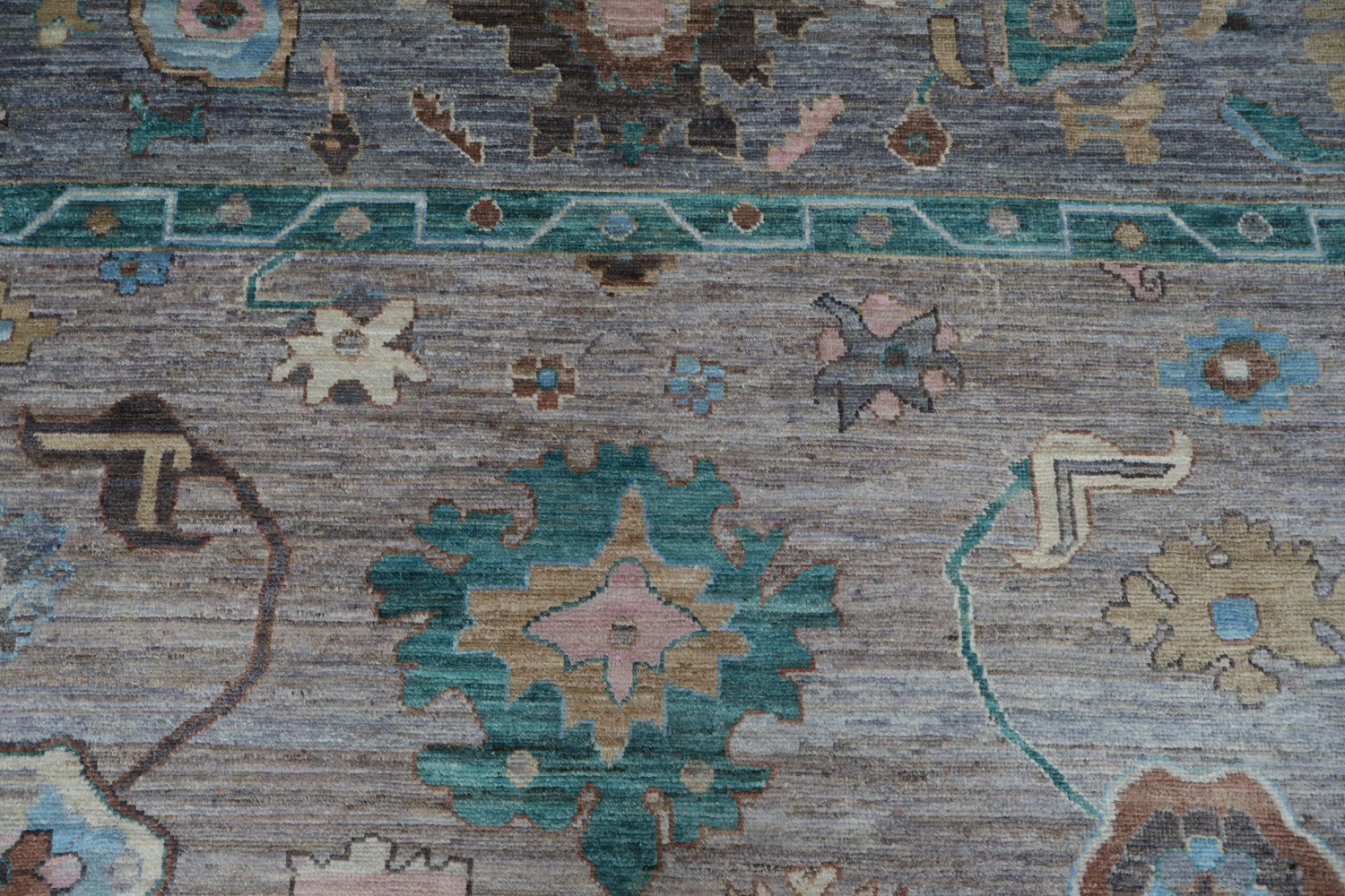 Vegetable Dye Oushak Turkish Area Rug 9x12