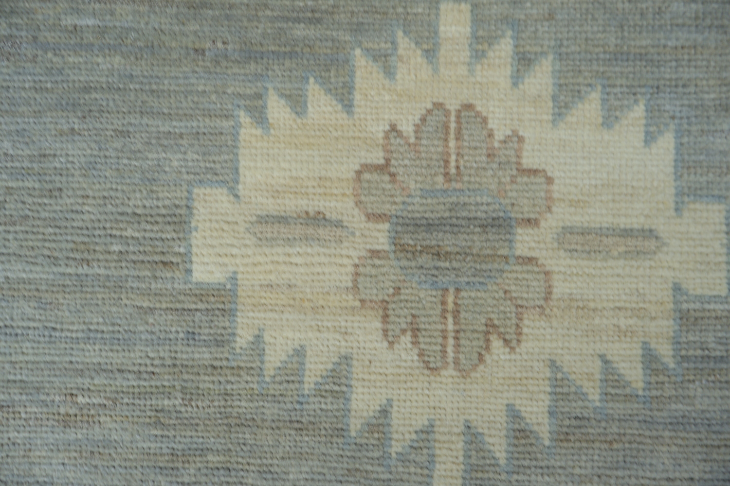 Vegetable Dye Gray Oushak Turkish Area Rug 9x12
