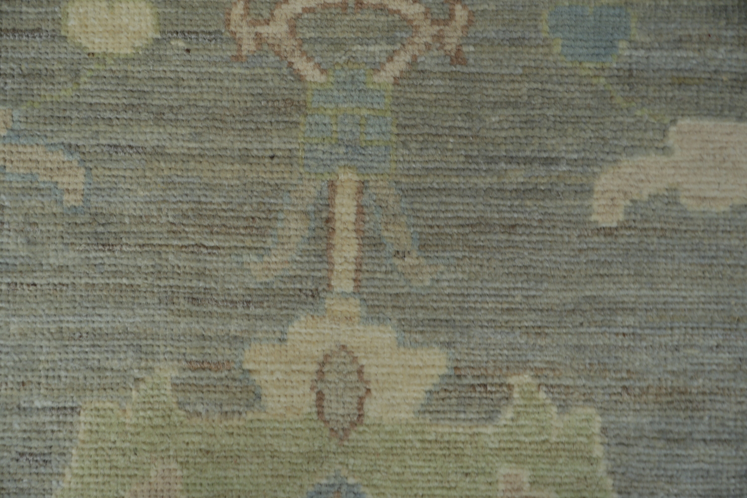 Vegetable Dye Gray Oushak Turkish Area Rug 9x12