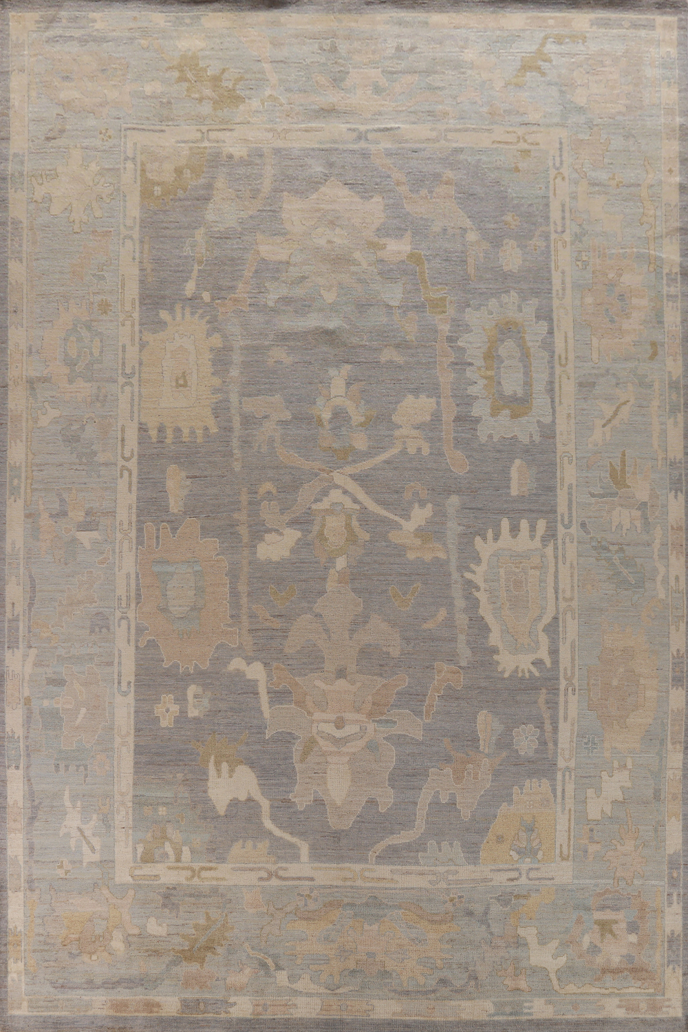 Vegetable Dye Oushak Turkish Large Rug 10x14