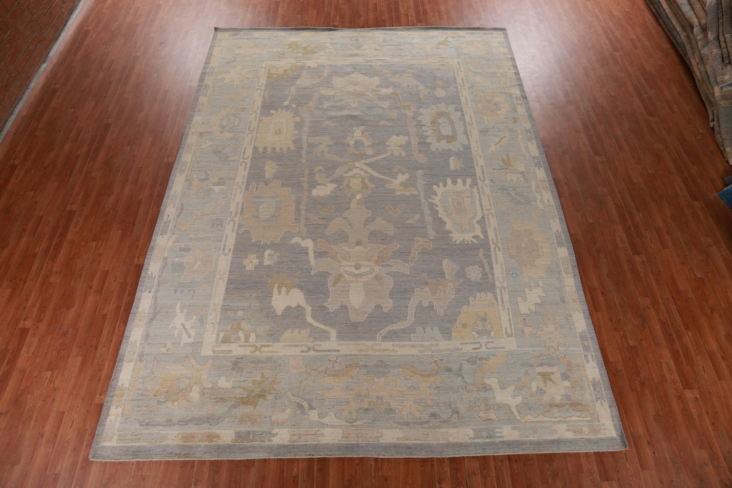 Vegetable Dye Oushak Turkish Large Rug 10x14