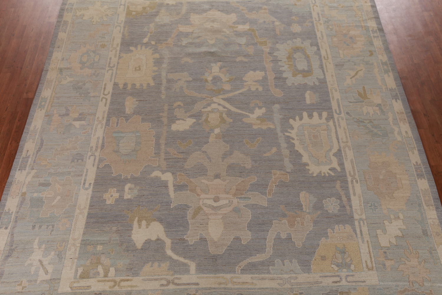 Vegetable Dye Oushak Turkish Large Rug 10x14