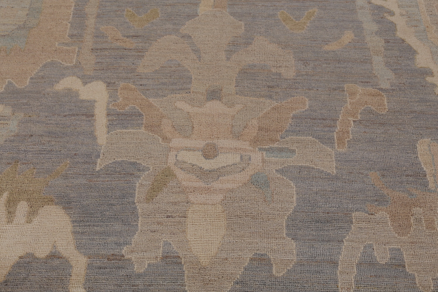 Vegetable Dye Oushak Turkish Large Rug 10x14
