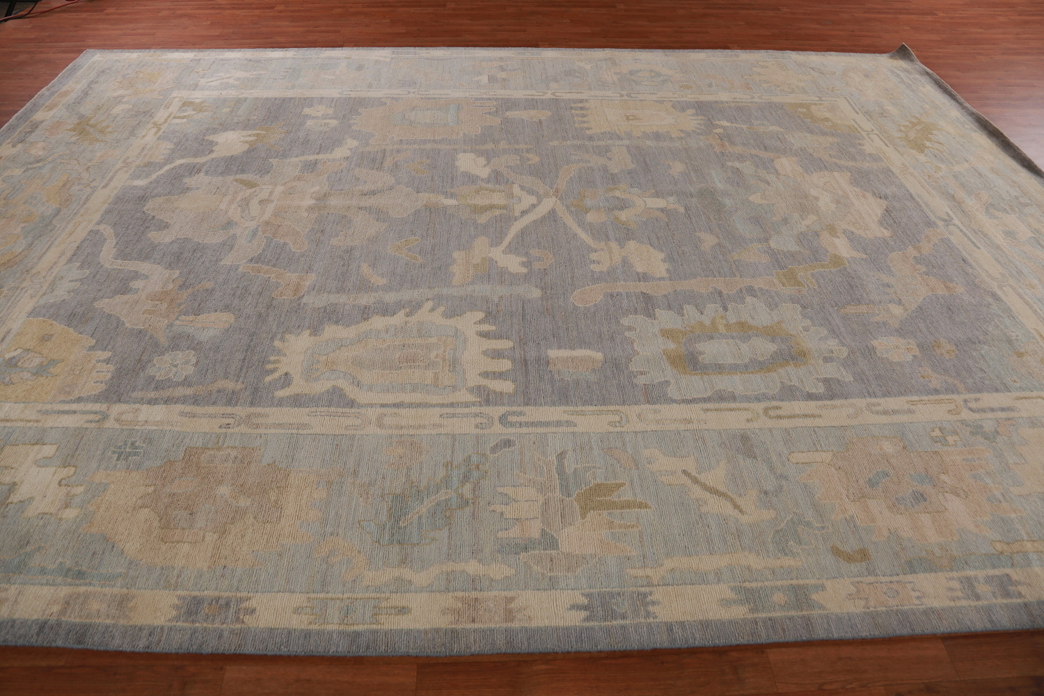 Vegetable Dye Oushak Turkish Large Rug 10x14