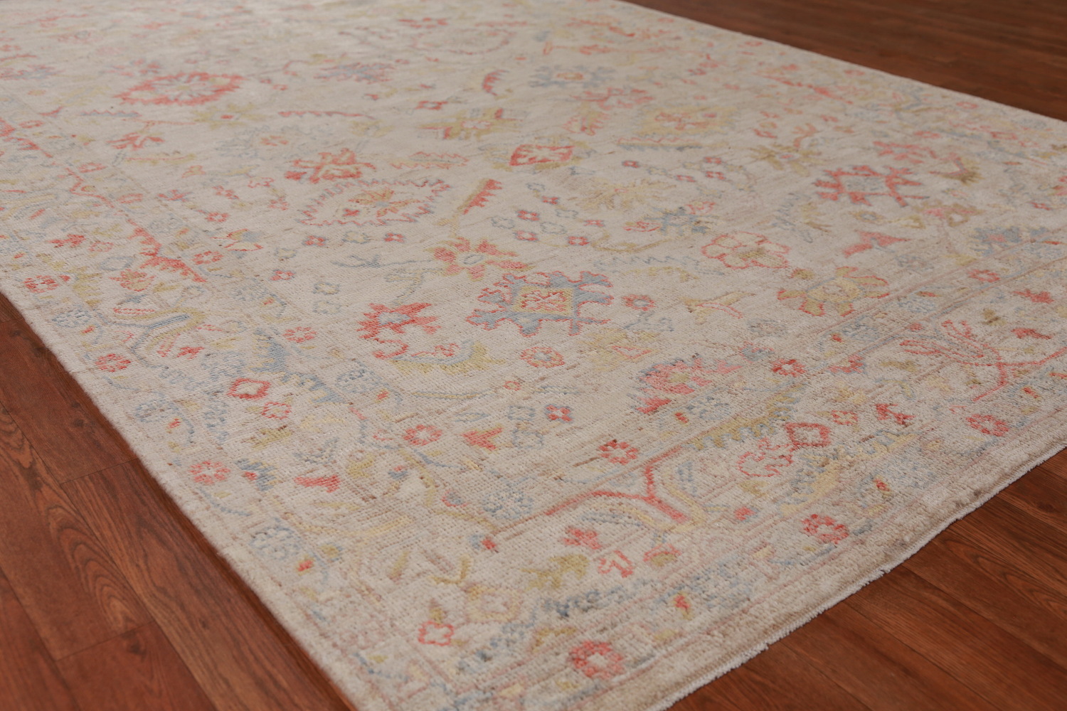 Vegetable Dye Oushak Turkish Area Rug 6x9